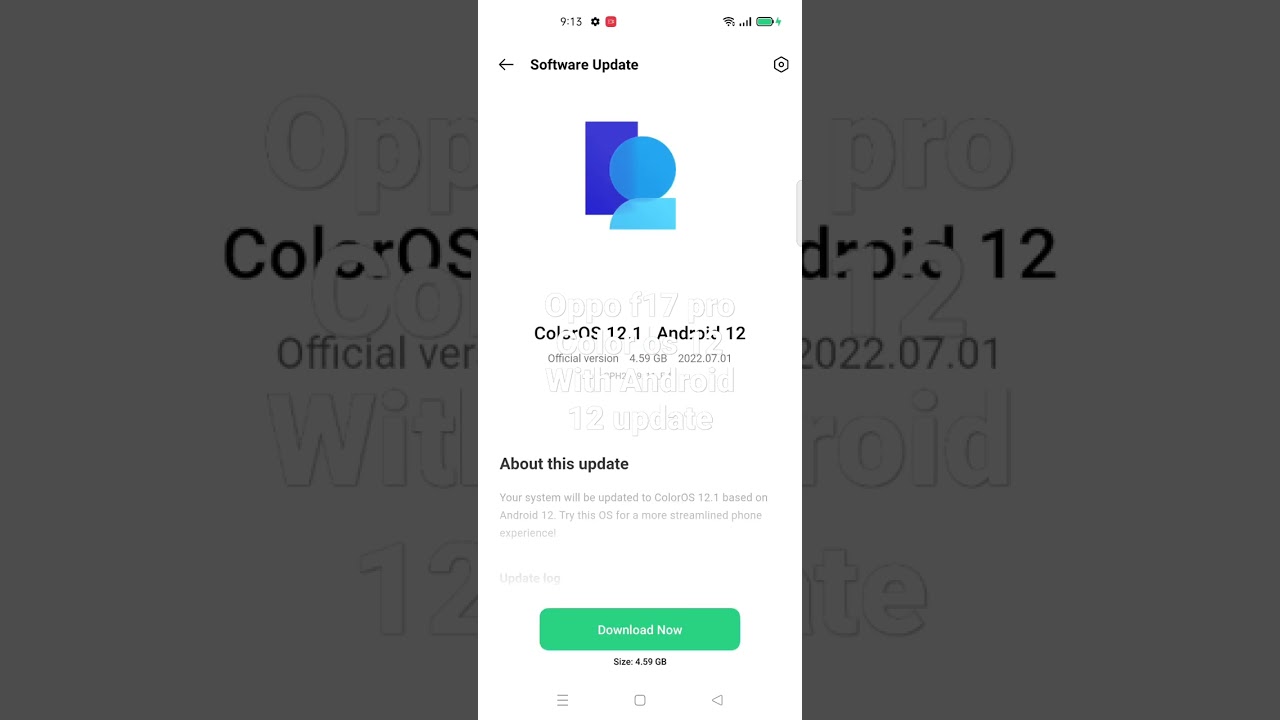 oppo f17 pro color os 12 with android 12 update / Current Man / 