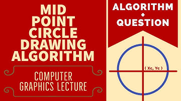 mid point circle drawing algorithm | computer graphics