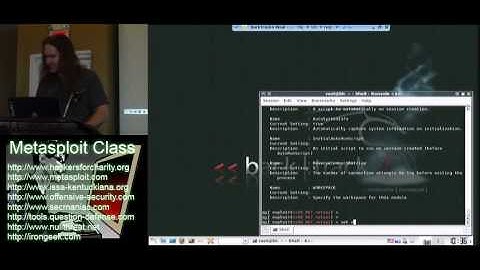Metasploit Class Videos: 1 Metasploit Intro 4/5