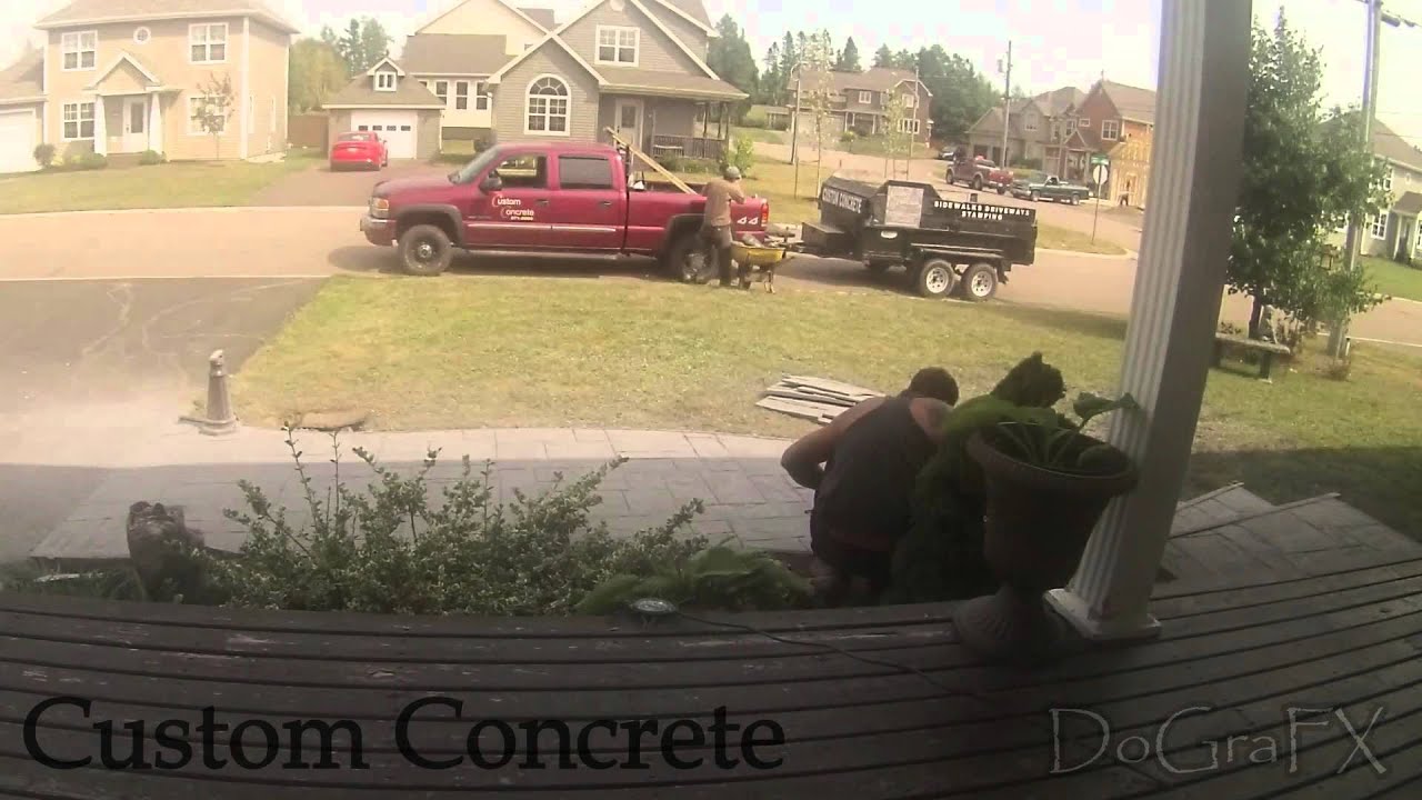 Custom Concrete job, Greater Moncton area YouTube