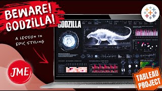 Tableau Desktop Godzilla Dashboard Tutorial for Beginners | A Lesson in Styling | Tableau Public