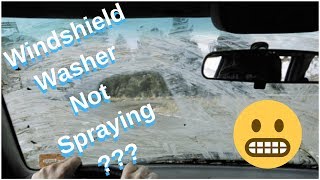 Windshield Washer Fluid Not Coming Out? System Diagnosis