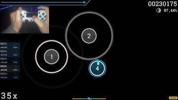 I PLAYED OSU! WITH PS4 CONTROLLER ! And I edited this video too!