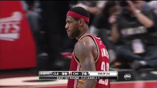 LeBron James Highlights vs. Chicago Bulls 2010 NBA Playoffs G4 (2010.04.25) - 37 Pts