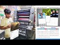 New Year 2021 Calendar Printing with Heidelberg MO E Offset Printing Machine