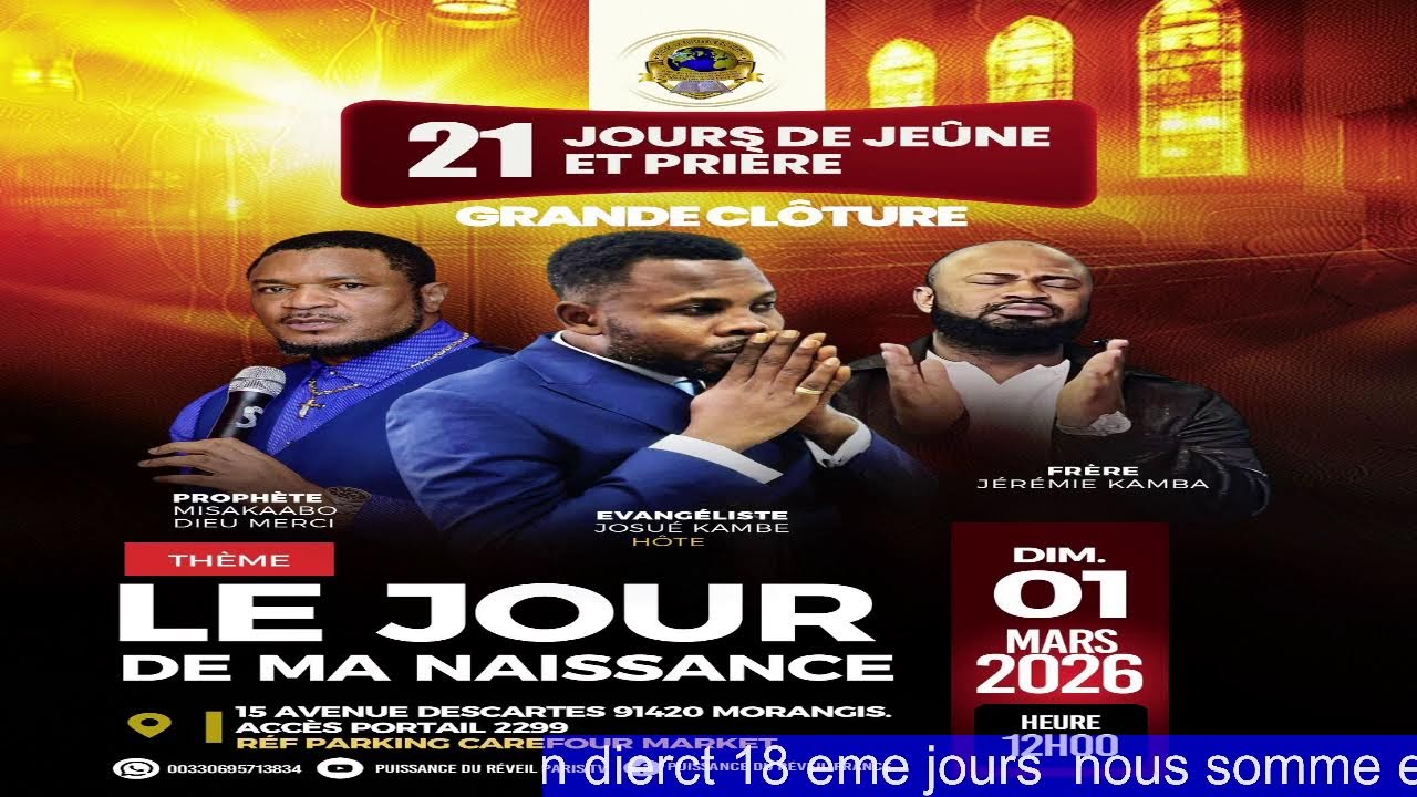 SPÉCIAL 21 JOURS DE JEUNE ET PRIÈRE   THÈME/ LE JOURS DE MA NAISSANCE