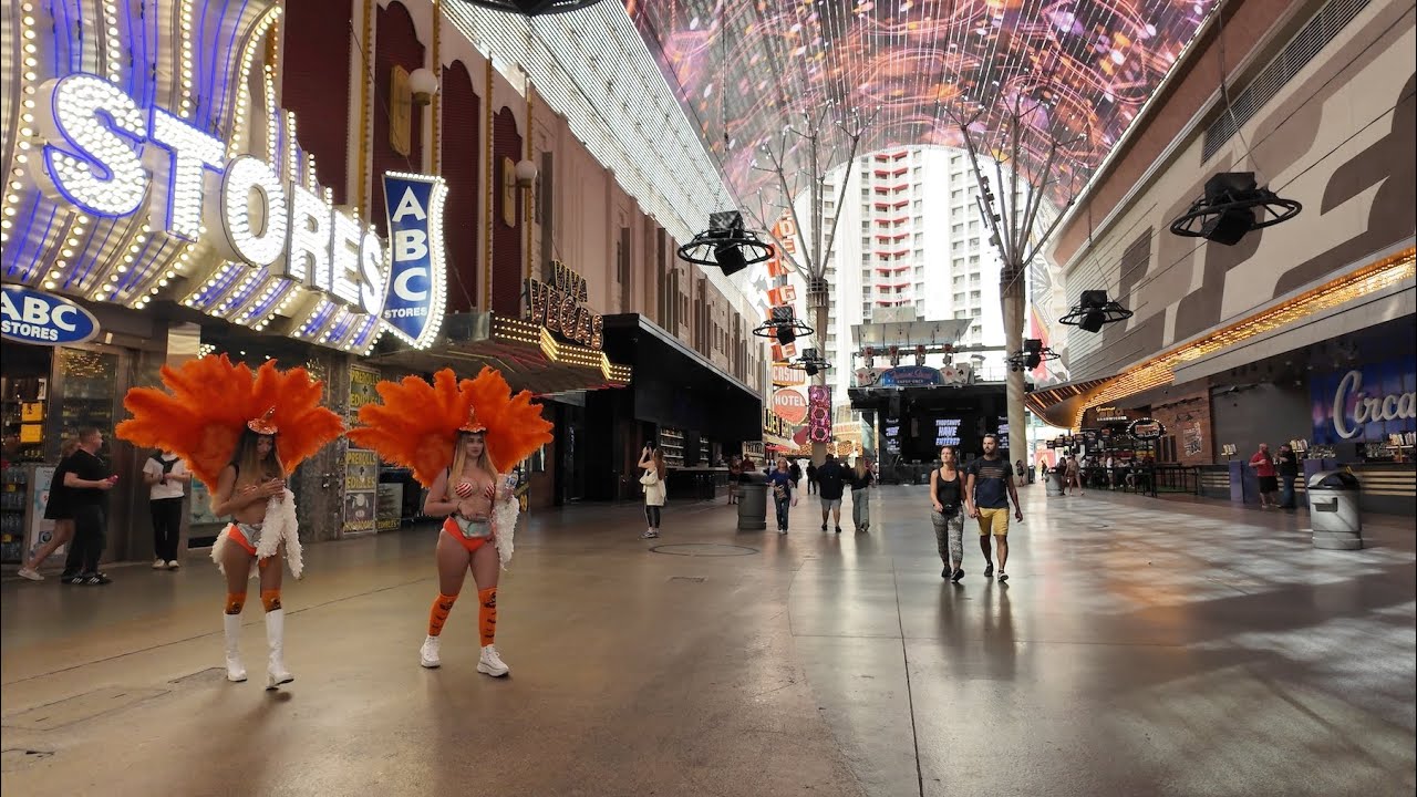 Fremont Street Experience Walk In 4k 10 27 Around 11am People fremont-street-experience-walk-in-4k-10-27-around-11am-people