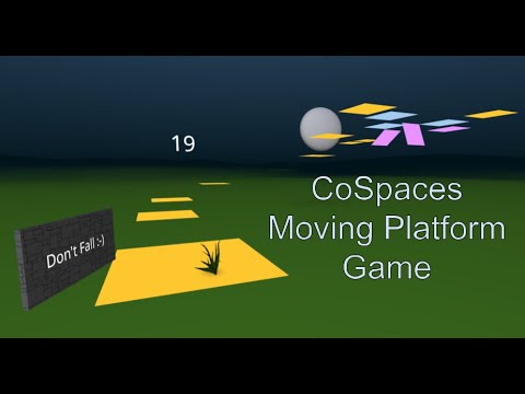 CoSpaces Moving Platform Game Beginner's Tutorial