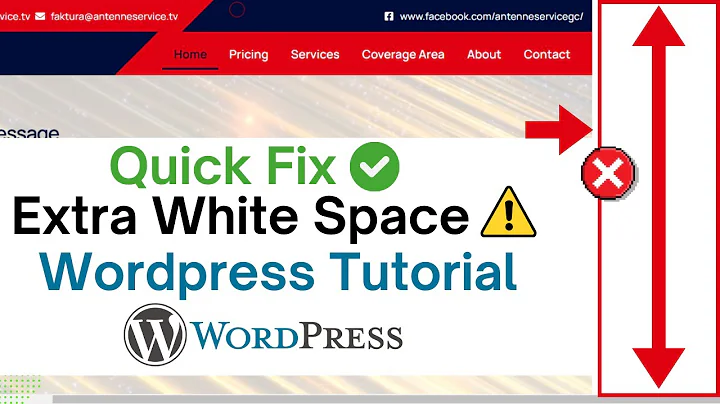 How to Fix WordPress Website White Space Issue | Responsive Tutorial