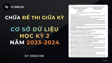 Chữa Đề Thi Giữa Kỳ Cơ Sở Dữ Liệu Học Kỳ 2 2023-2024 (UIT)