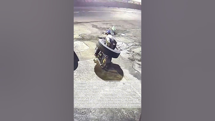 Human Wheel: Watch This Genius Rider Become One With His Oversized Tire in Hilarious Transport Hack!
