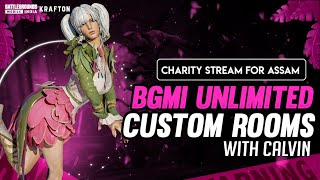BGMI LIVE CUSTOM ROOM LIVE FOR 24 HOURS WITH 3X FUN FREE CHARITY STREAM FOR ASSAM