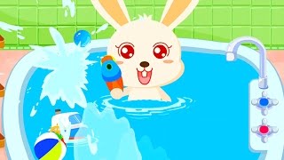 Baby Bath Time - Play Bath Toys In The Bathroom - Baby Care Game For Kids
