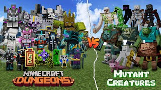 : Minecraft Dungeons vs Mutant Creatures! | Tribute to Minecraft Dungeons