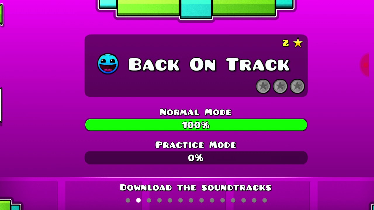 BACK ON TRACK 100% Complete Geometry Dash lite - YouTube