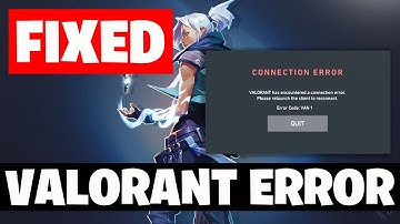 How To Fix Valorant Has Encountered A Connection Error Code VAN 1 Please Relaunch The Client 2025🎮🔥