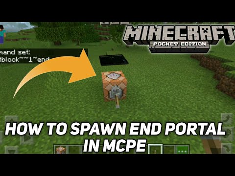 how to summon end portal with commands in mcpe | how to make a end portal