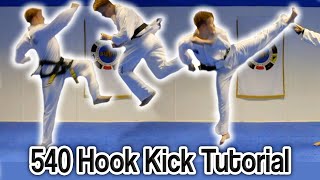 Taekwondo 540  Hook Kick Tutorial (Cheat 720) | GNT How to