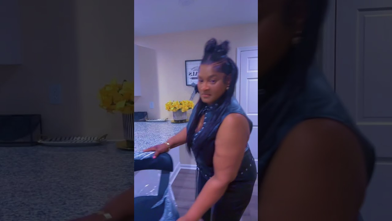 Unboxing new leather bar stool