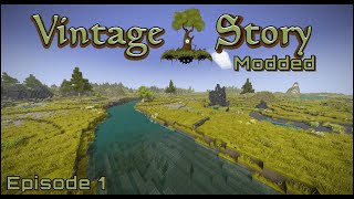 Exploration and First Days  Modded Vintage Story  Ep 1