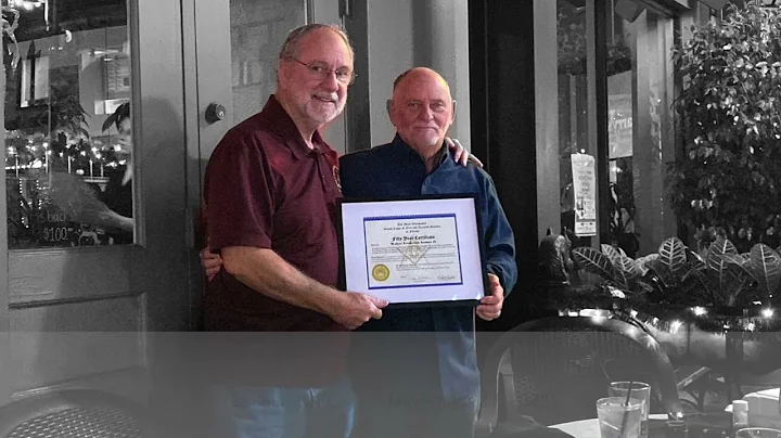 WWalter Frederick Gomez, Jr. 50 Year presentation