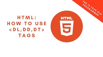 How to use the dl, dd and dt elements in HTML5 | Computer programming tutorial