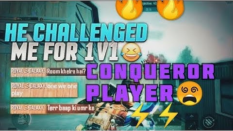 Conqueror Player Challenged Me 1v1 OnePlus,9R,9,8T,7T,,7,6T,8,N105G,N100,Nord,5T,NeverSettle