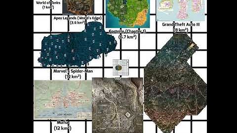 📠 Video Game Map Size Comparison