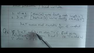 Direct variation