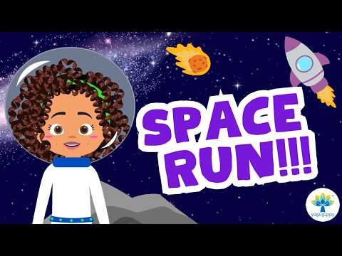 Space Adventure | Warm up & Brain Break for Kids | Yoga for Children | Yoga Guppy