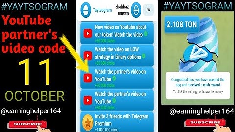 #yaytsogram youtube partner