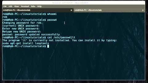 Linux: Change password