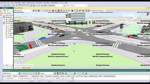 PTV Vissim 3D T-Junction Signal control modelling