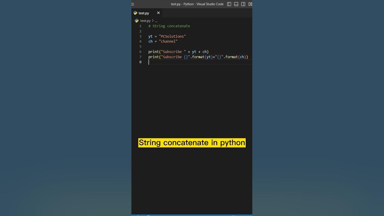 Python String Concatenation Made Easy: Tips and Tricks - YouTube