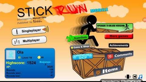 How to play stick run