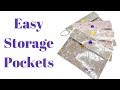 Easy Laminated Storage Pockets | Handy Die Storage | Great Craft Room Storage