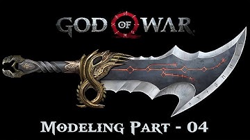 God of War - Kratos Chaos Blade Modeling Part - 04 |  Blender Modeling | Substance Painter Texturing