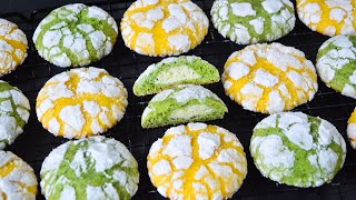 MARBLE cookie with CHEESE CAKE inside ☆ MINT/LEMON