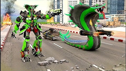 Snake Robot Car Transforming Robot War Games Gameplay - Android/ios