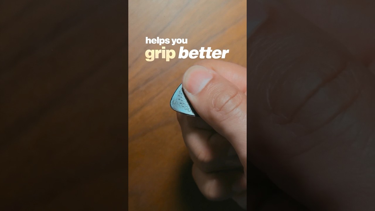 Bog Street’s contoured picks have grip control that keeps them between your fingers, not the floor