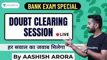 LIVE Doubt Clearing Session by  Aashish Arora