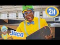 Juca aprende a andar de skate  2 horas do juca brasil  vdeos educativos para crianas