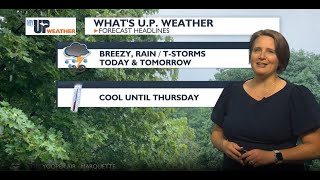 My UP Weather: Breezy rain/t-storms today, cool & cloudy until midweek (August 18, 2025)