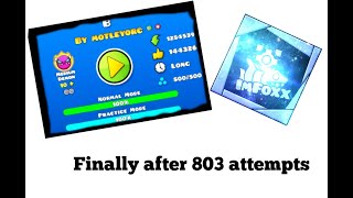 Geometry Dash Level B Medium Demon 100% Beaten 10✰
