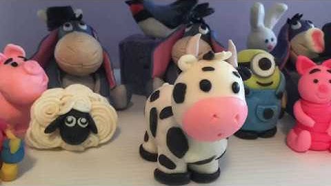 Cow Play Dough CP Soap Sculpted Figure Tutorial Soap Dough