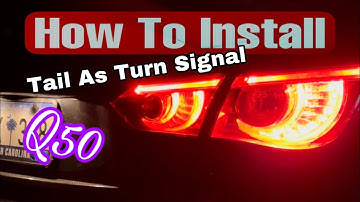Q50 Lighting Upgrade | Diode Dynamics Tail As Turn Signal