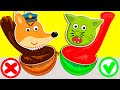 Learn Colors with Baby Lucia in Swimming Pool | Fox Family Cartoon video for kids #889