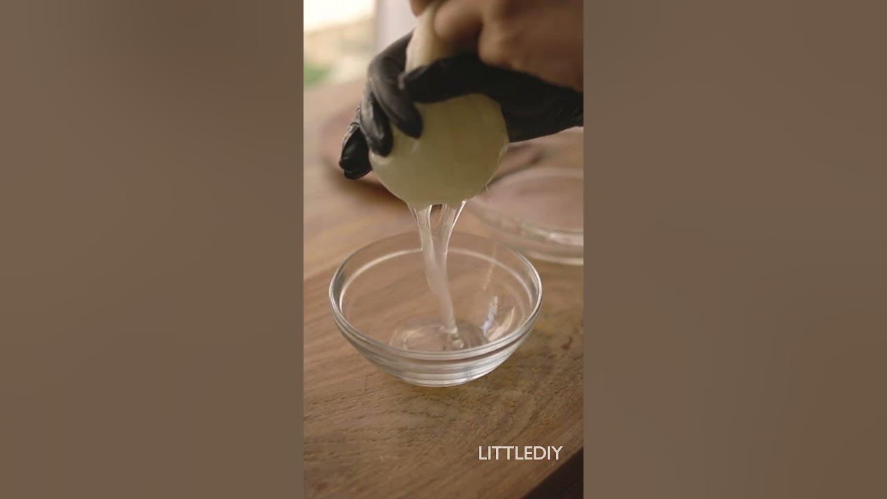 Make clear aloe vera gel at home - full video on channel @LITTLEDIY