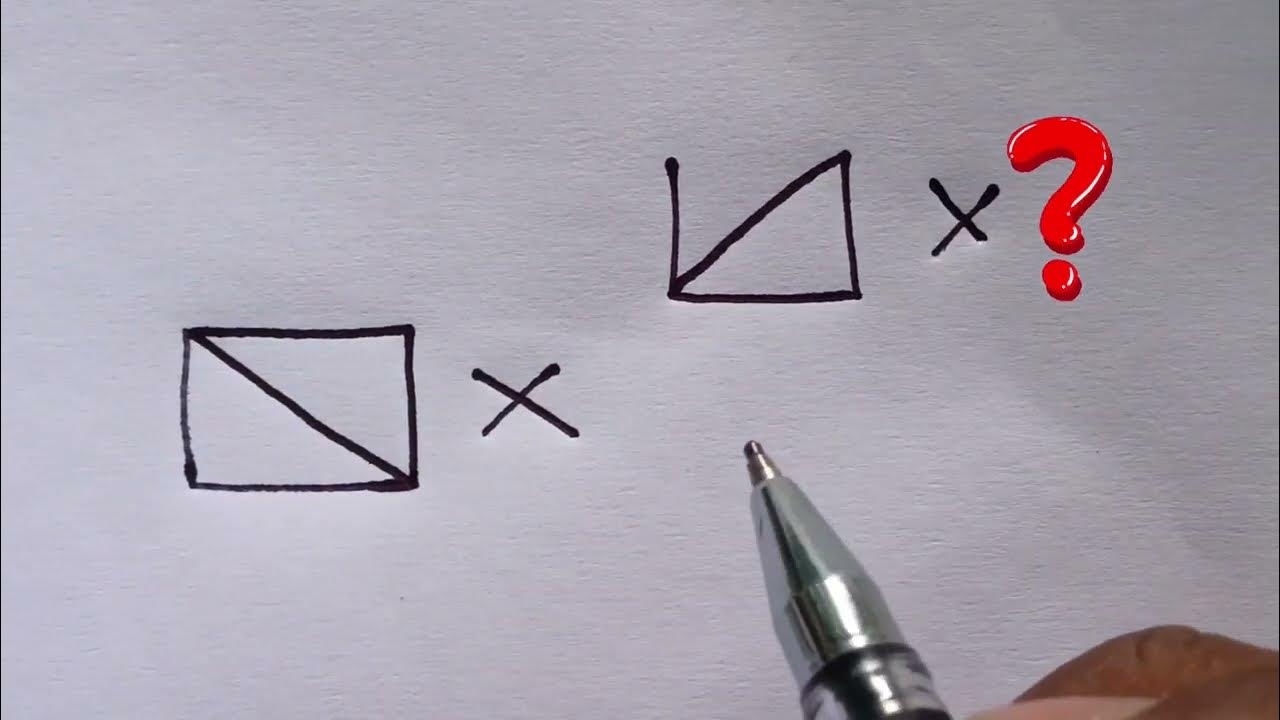 Draw An X In A Box Without Lifting Pencil Impossible Puzzle Solved| How to draw an X inside a Box without lifting