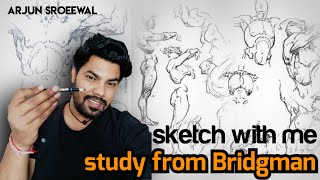 Study from Bridgman" How to draw figure sketch || anatomy study #figuredrawing  #anatomy